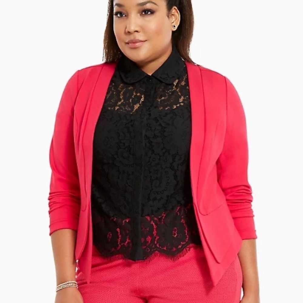 Torrid Ponte Cutaway Blazer